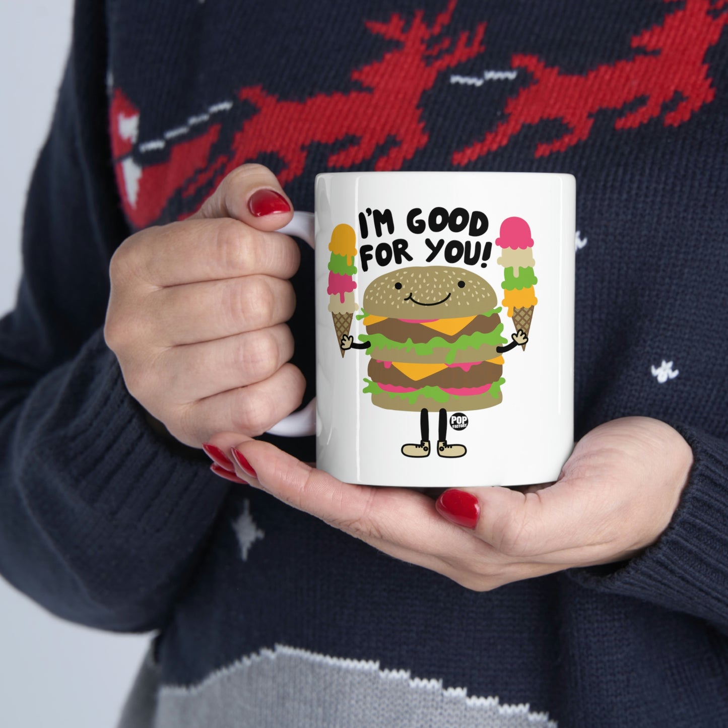 I'm Good For You Burger Coffee Mug