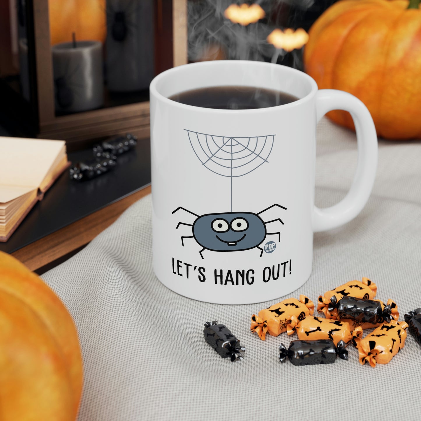 Let's Hang Out Spider Coffee Mug