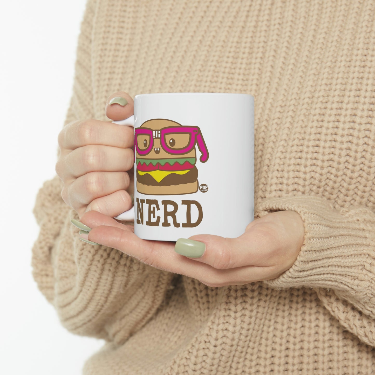 NERD BURGER COFFEE MUG