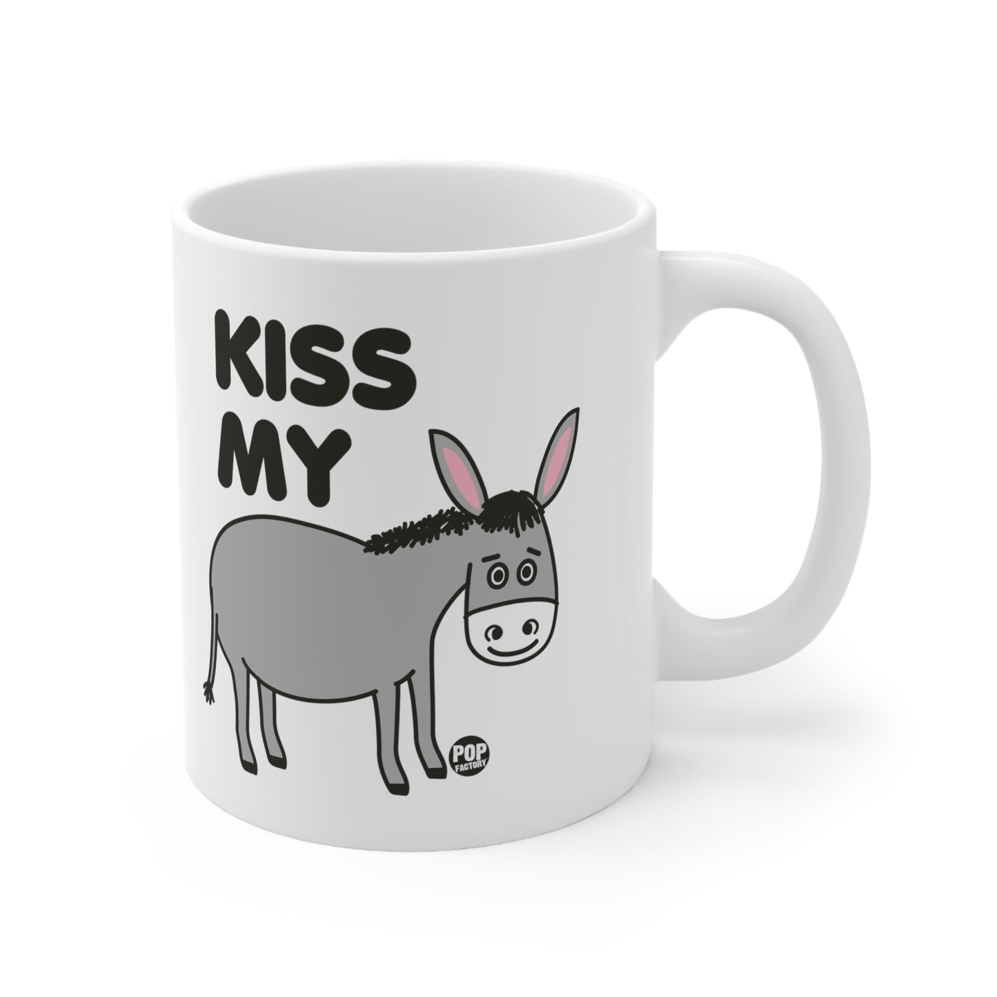 Kiss My Ass Donkey Coffee Mug