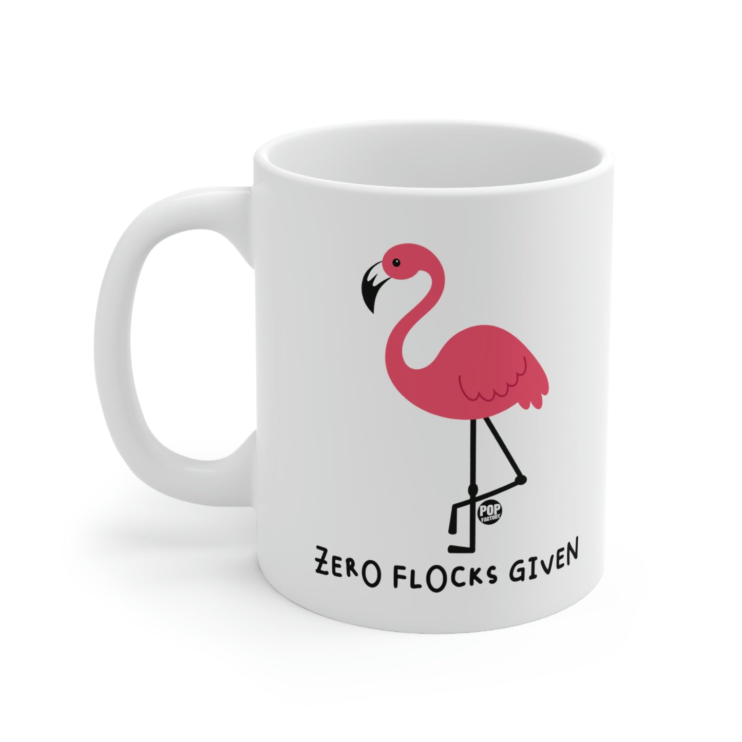 Zero Flocks Given Flamingo Mug