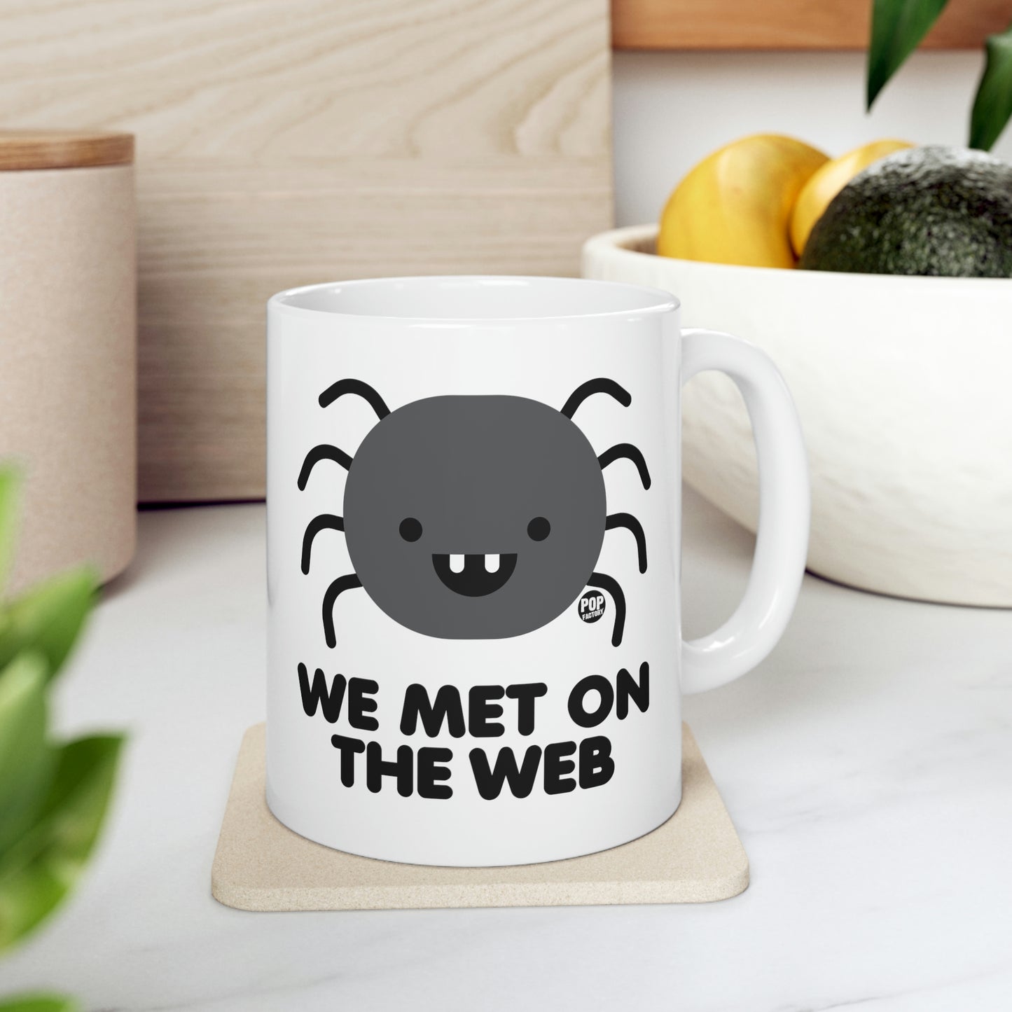 We Met On Web Spider Mug