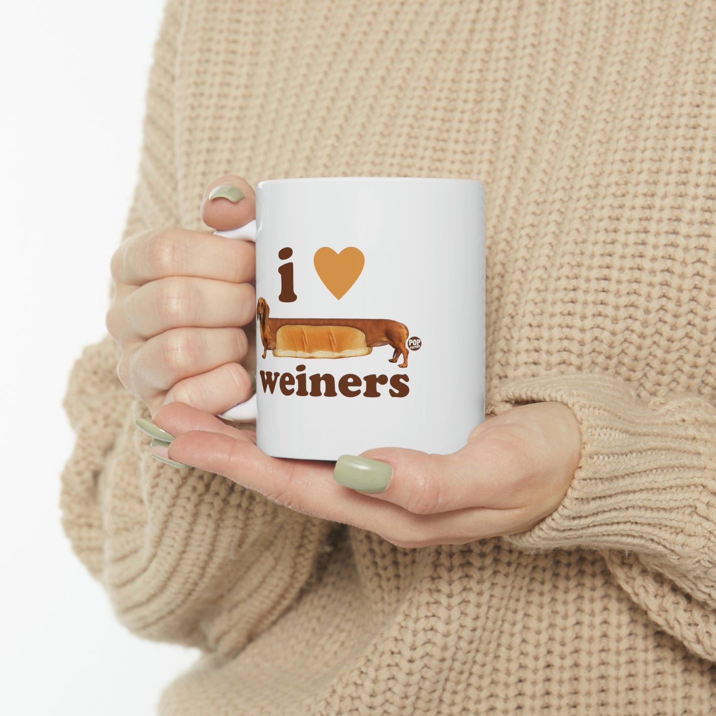 I LOVE WEINERS DOG COFFEE MUG