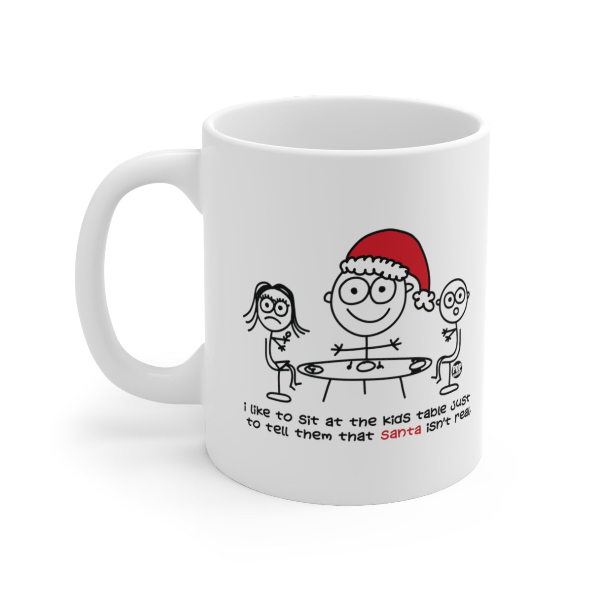 Sit At Kids Table Santa Mug