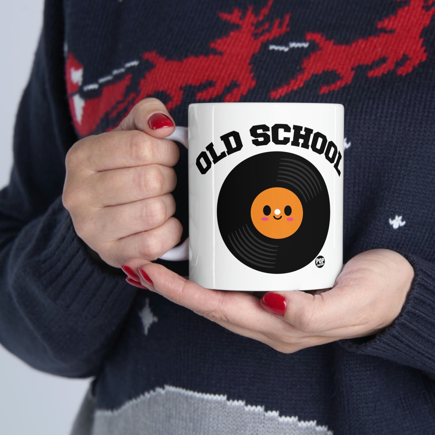 OLD SCHOOL RECORD COFFEE  MUG