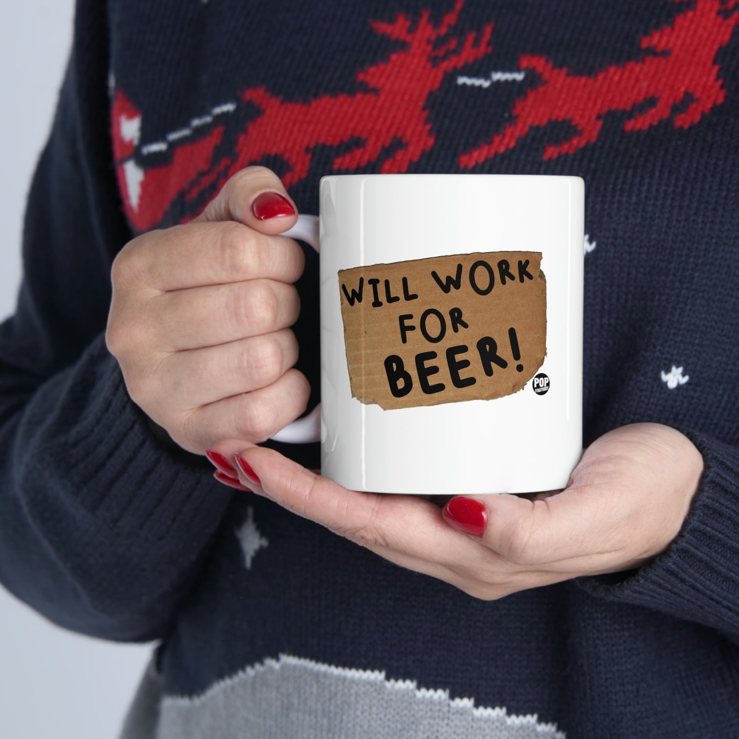 Will Work For Beer Mug