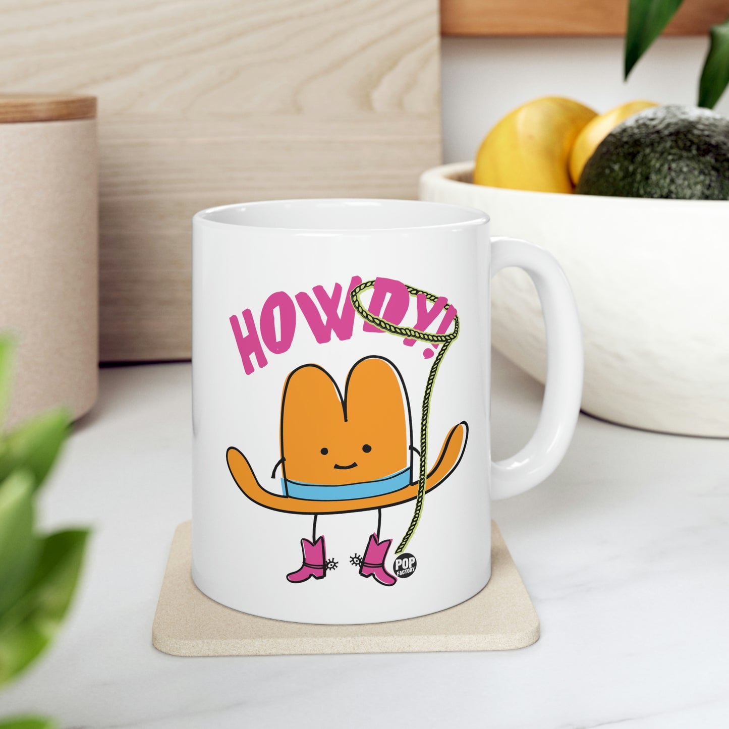 HOWDY HAT COFFEE MUG