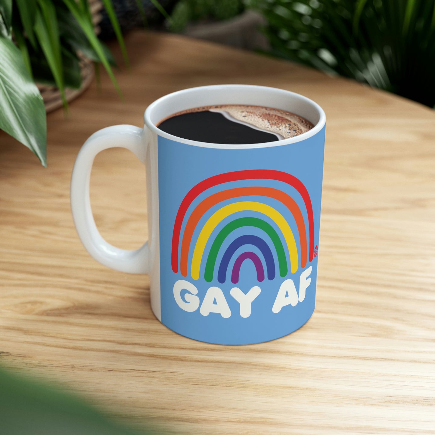 GAY AF RAINBOW COFFEE MUG