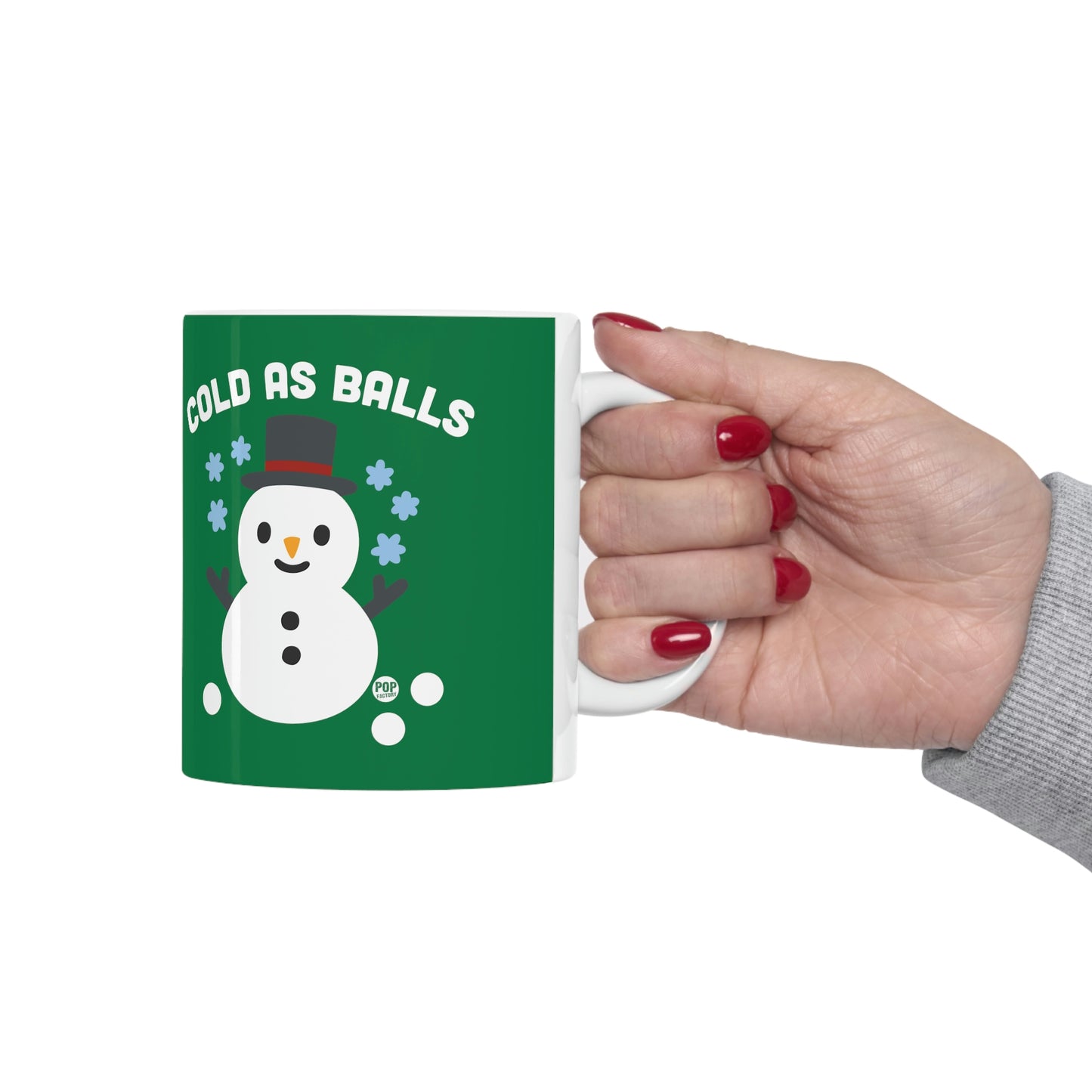 COLD AS BALLS SNOWMAN COFFEE MUG