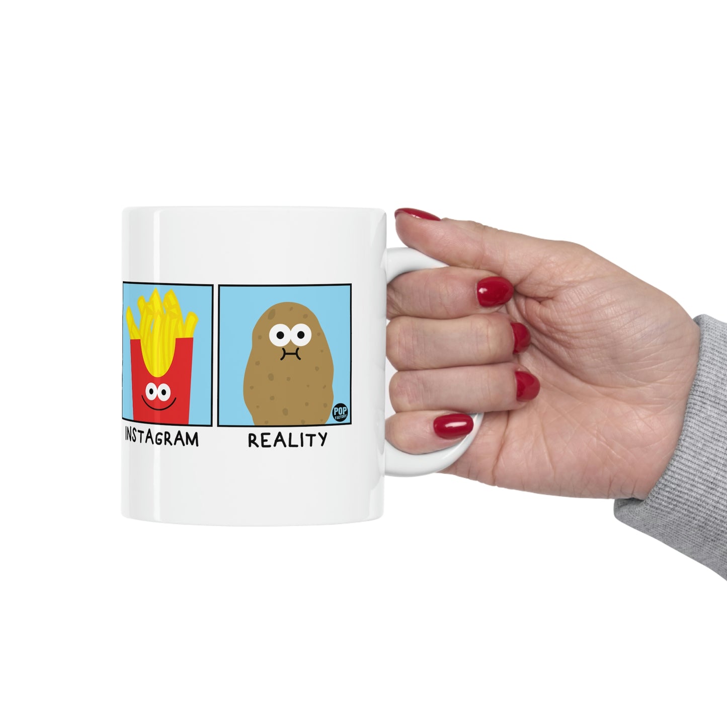 ONLINE REALITY POTATO COFFEE MUG