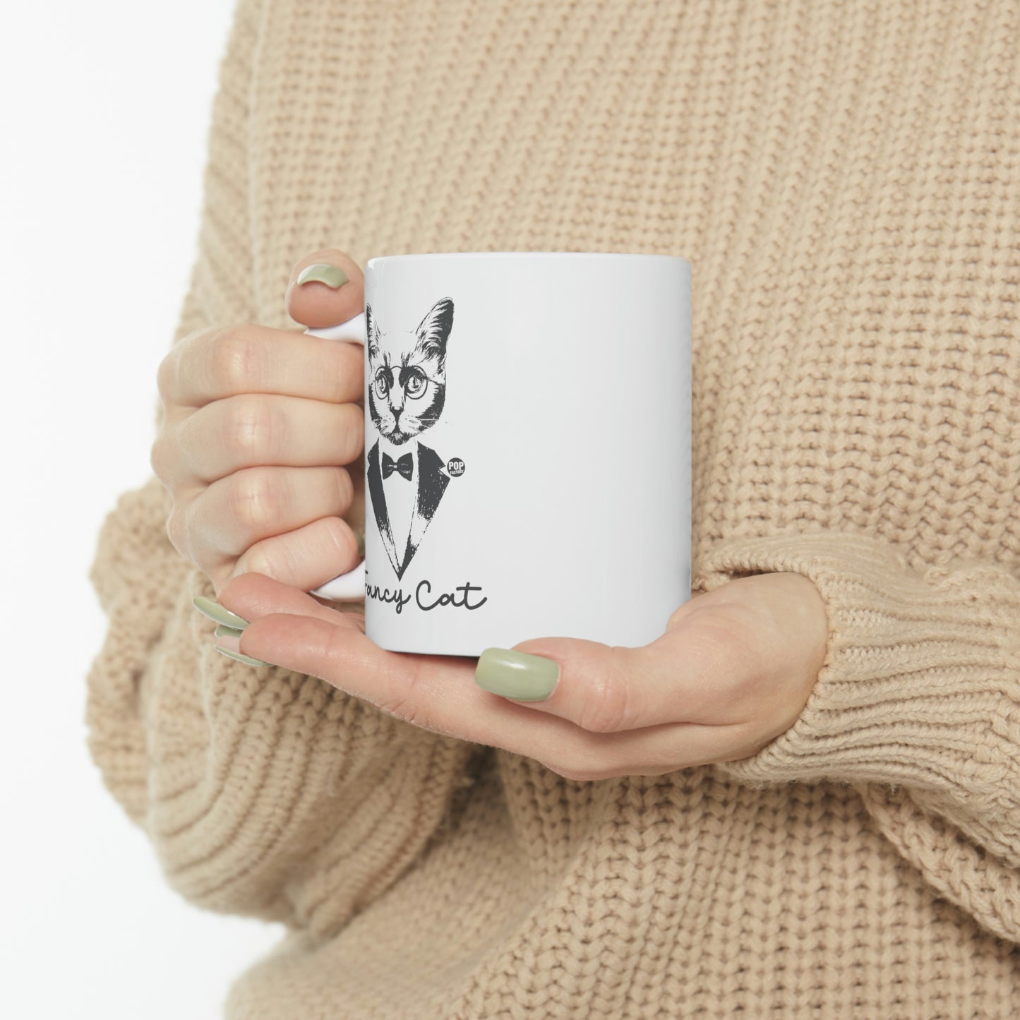 FANCY CAT TUX COFFEE MUG