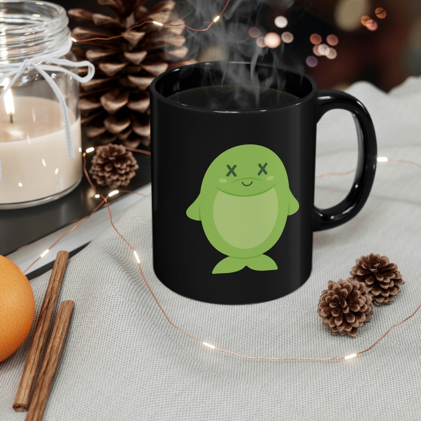 DEADIMALS DOLPHIN COFFEE MUG - Halloween Edition