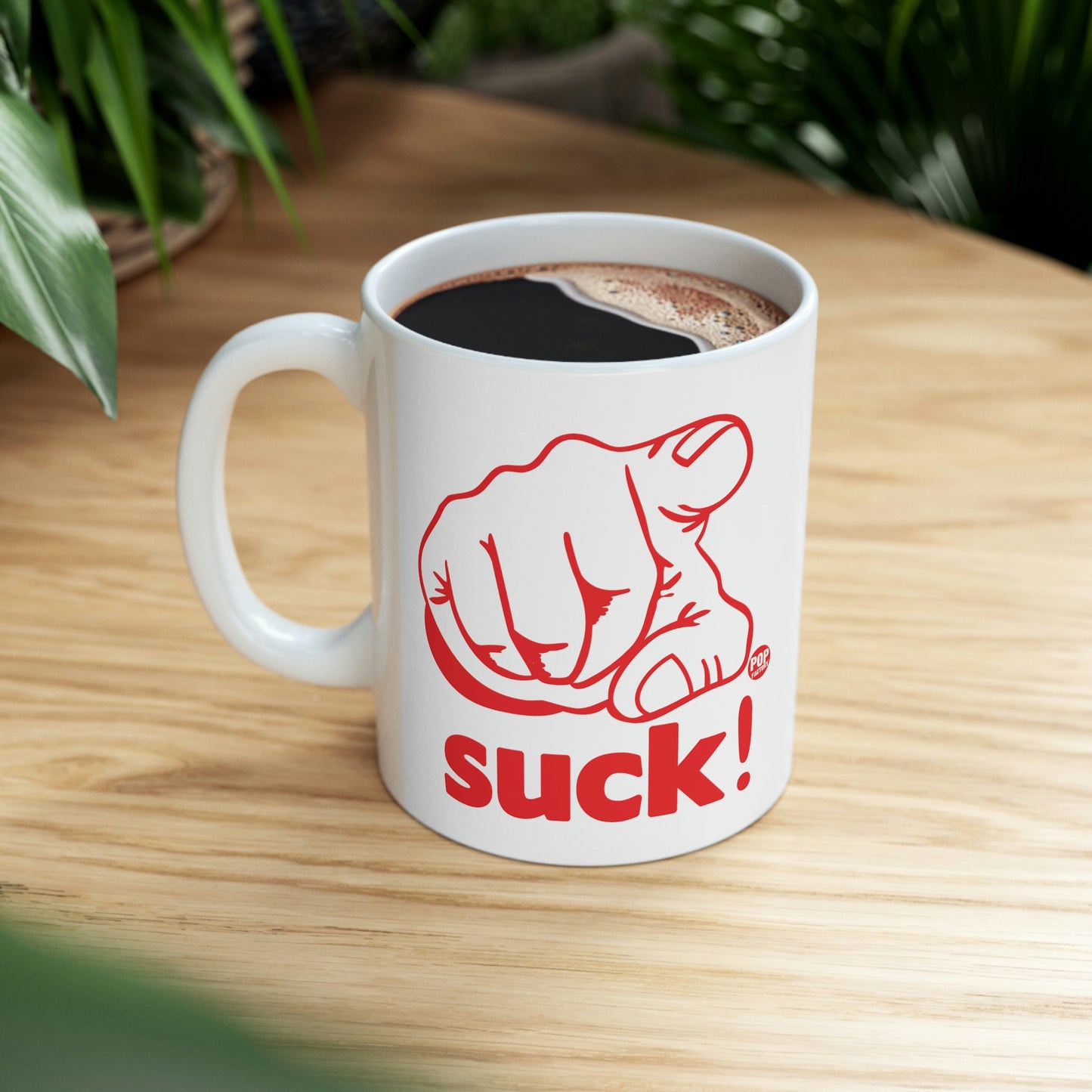 You Suck Finger Mug