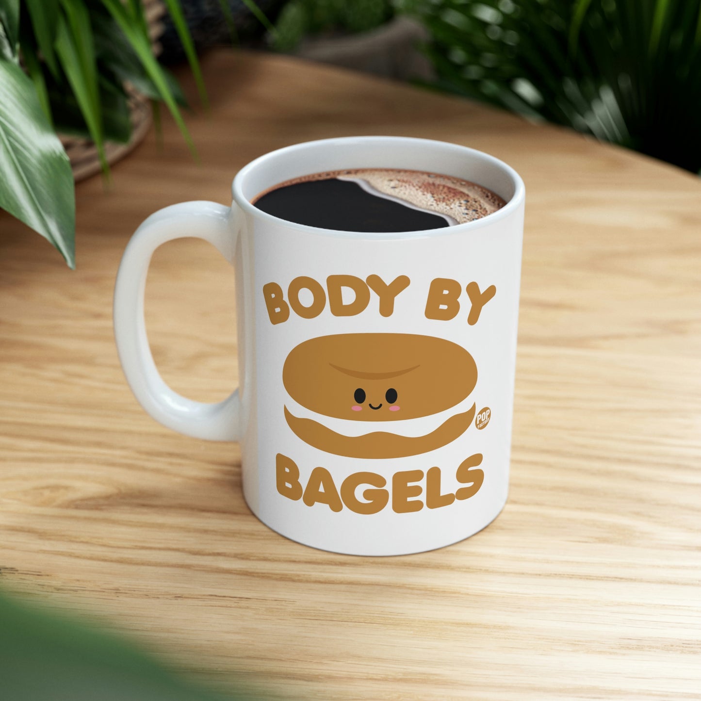 BODY BY BAGELS COFFEE MUG