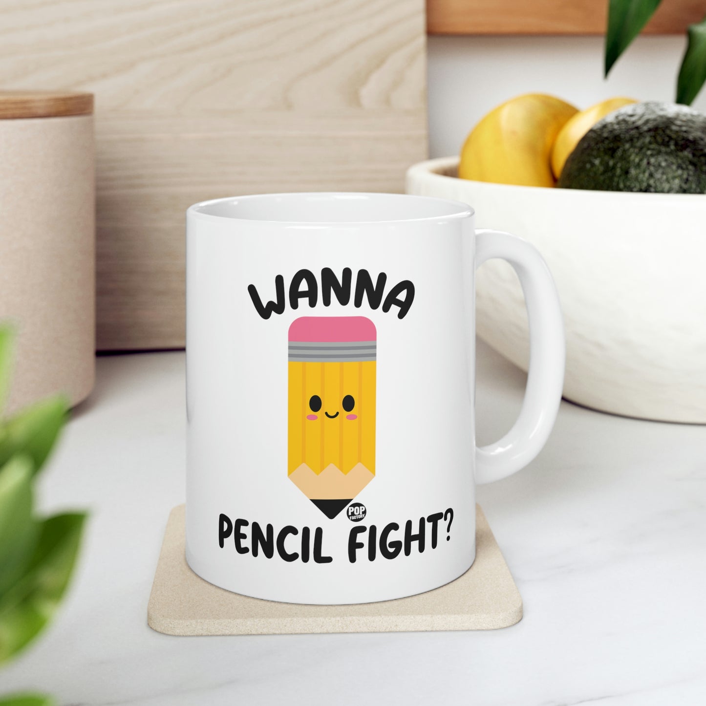 Wanna Pencil Fight Mug