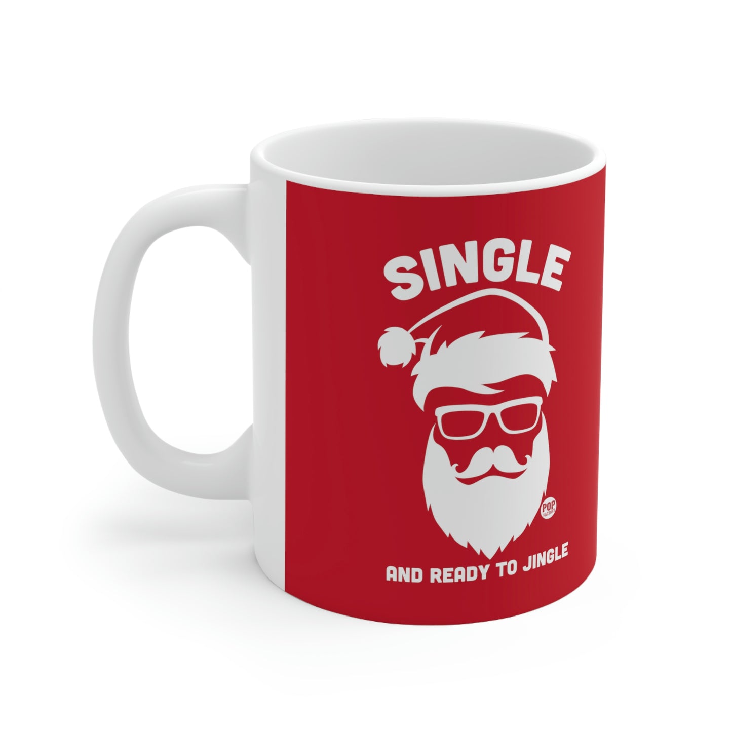 SINGLE READY TO  JINGLE SANTA COFFEE MUG