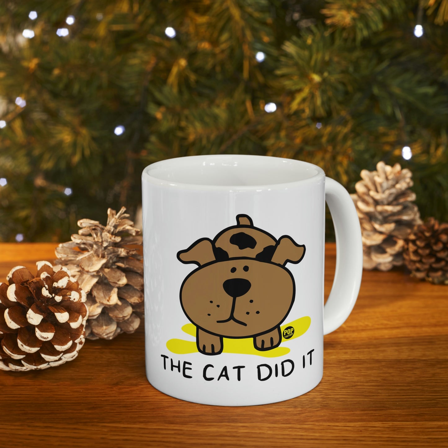 CAT DID IT COFFEE MUG