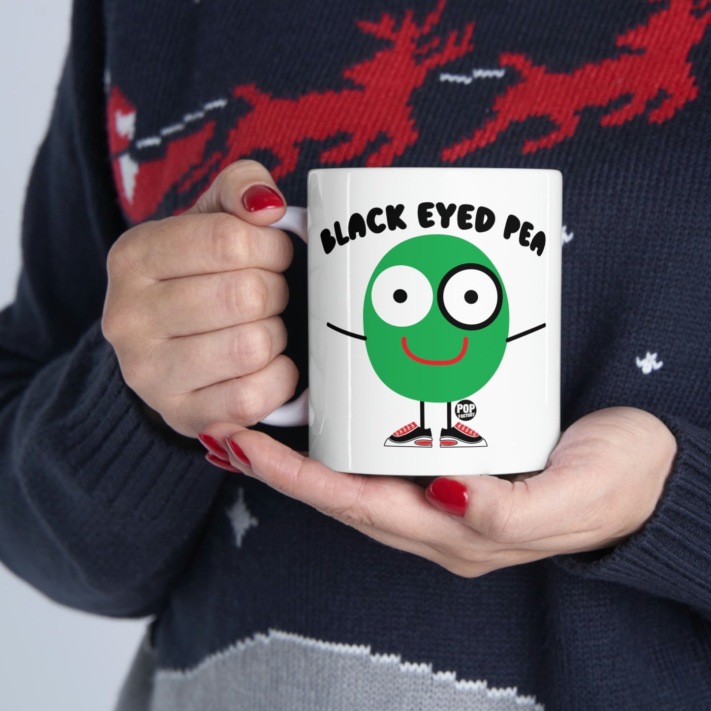 BLACK EYED PEA COFFEE MUG