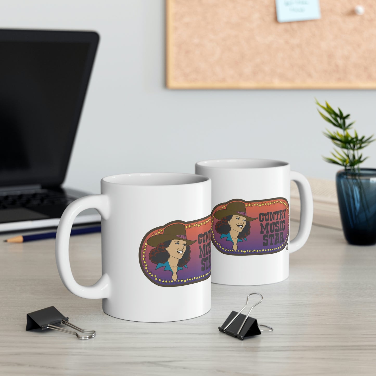 CUNTRY MUSIC STAR COFFEE MUG