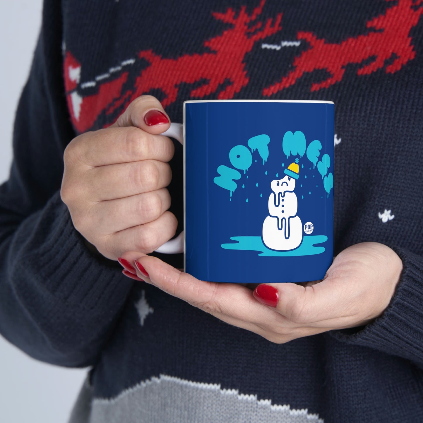 HOT MESS SNOWMAN COFFEE MUG