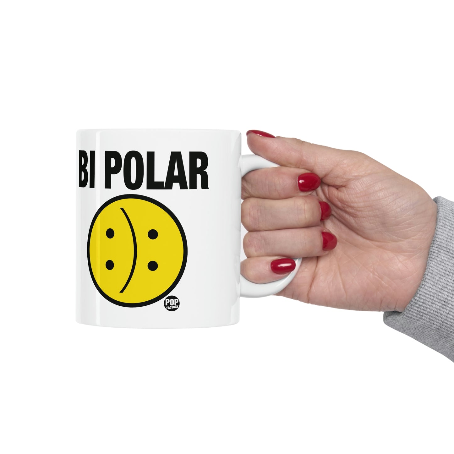 BI POLAR SMILEY COFFEE MUG