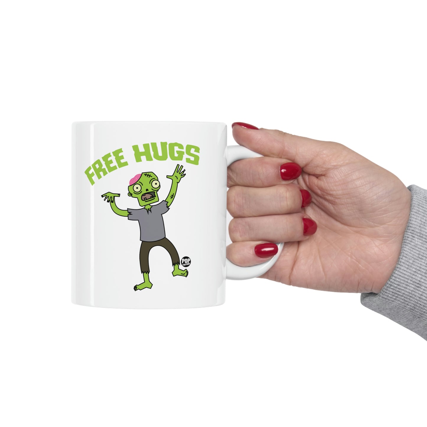 FREE HUGS ZOMBIE COFFEE MUG