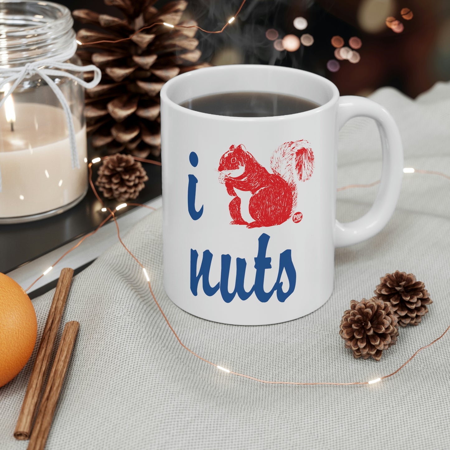 I LOVE NUTS! SQUIRREL COFFEE MUG