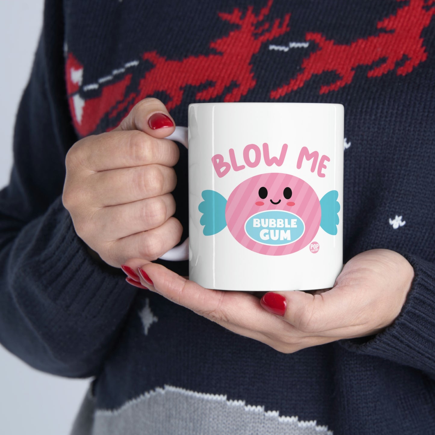 BLOW ME GUM COFFEE MUG