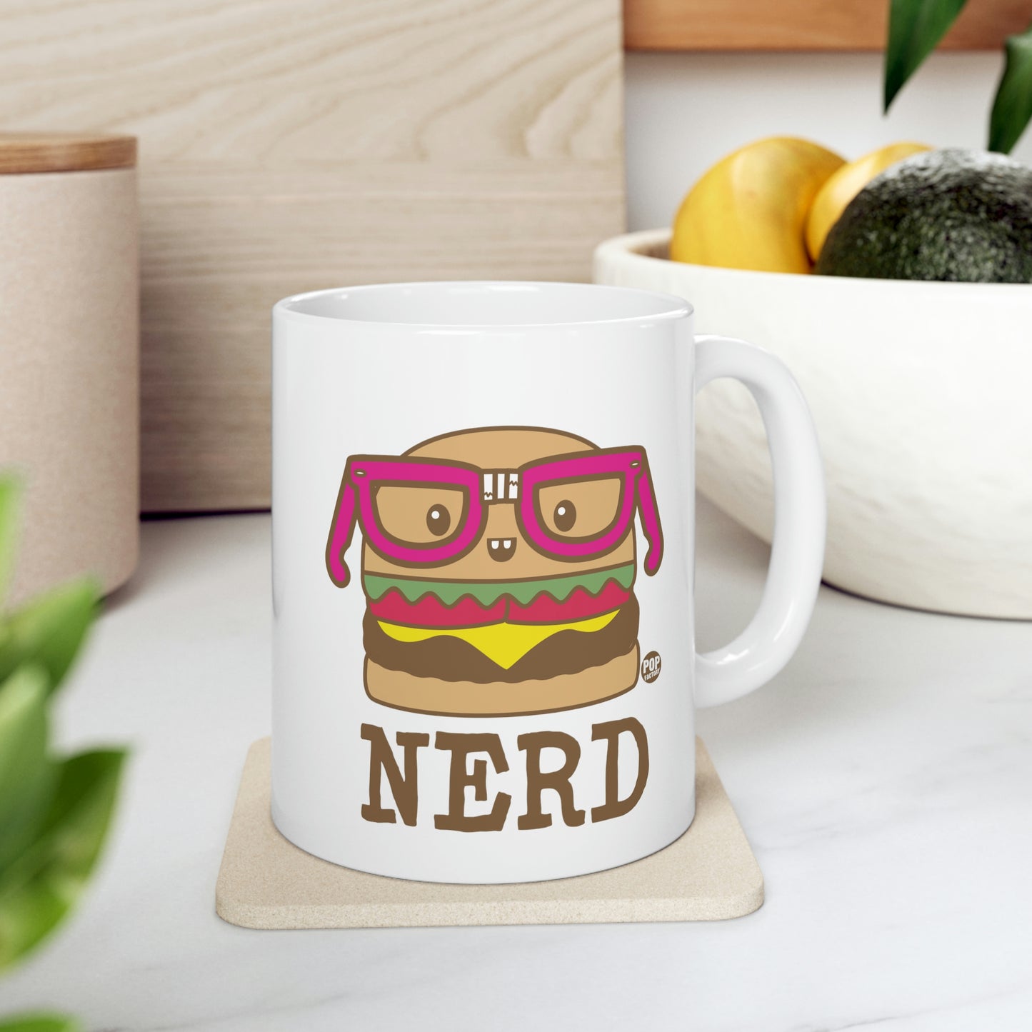 NERD BURGER COFFEE MUG