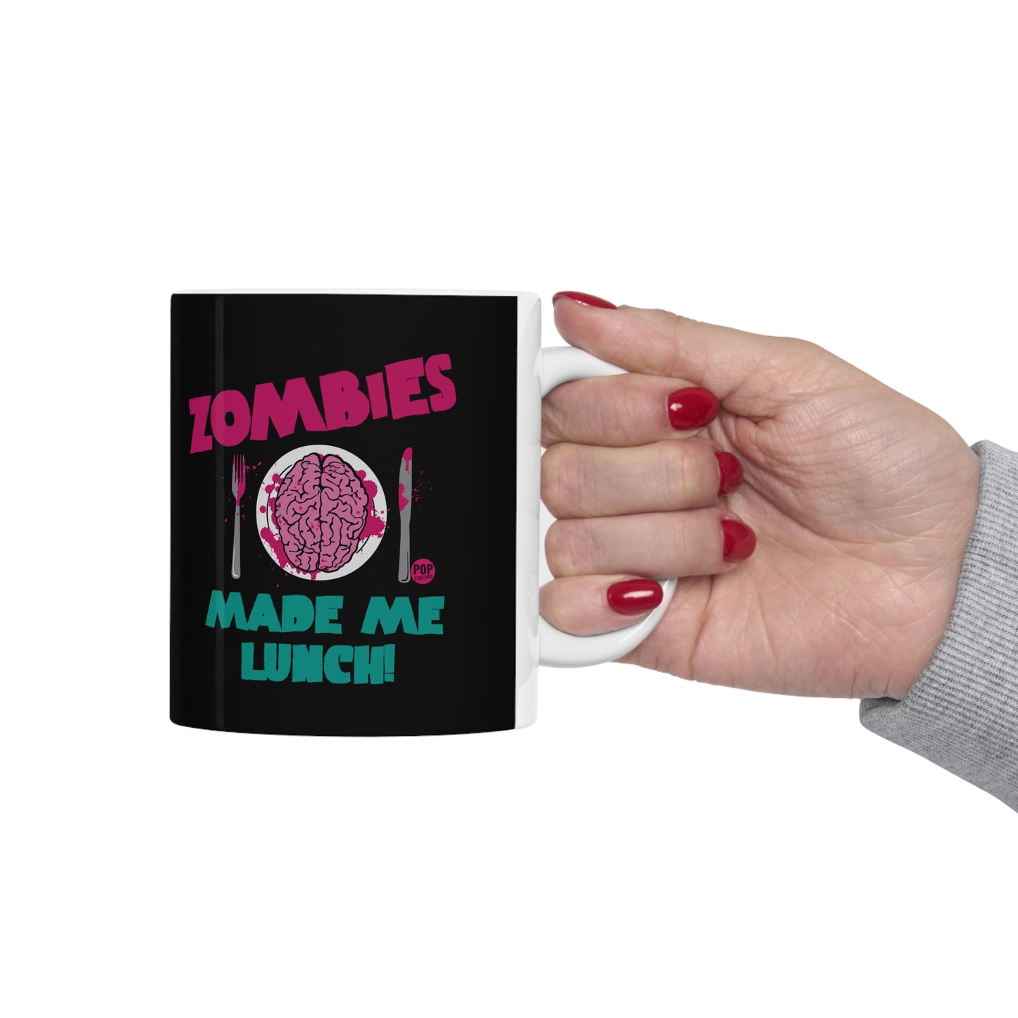 ZOMBIES MADE LUNCH COFFEE MUG