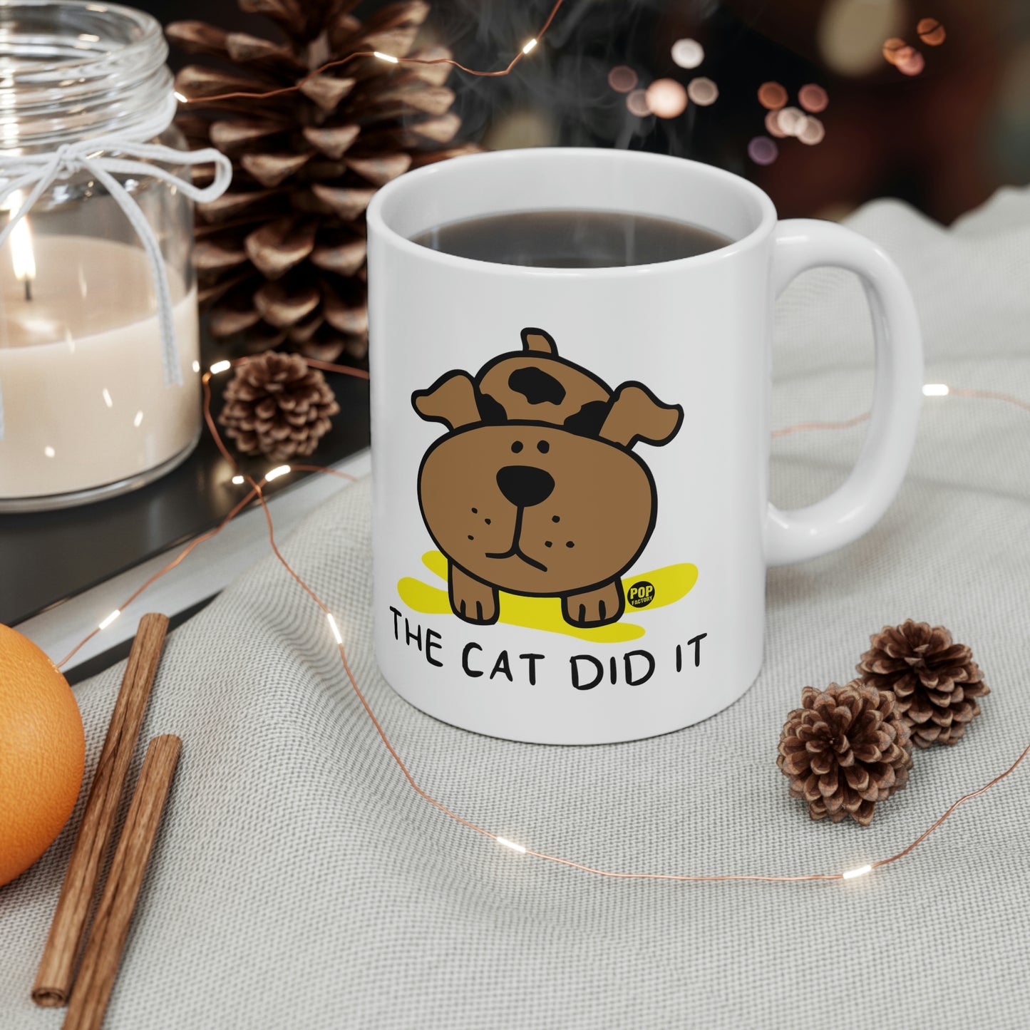 CAT DID IT COFFEE MUG