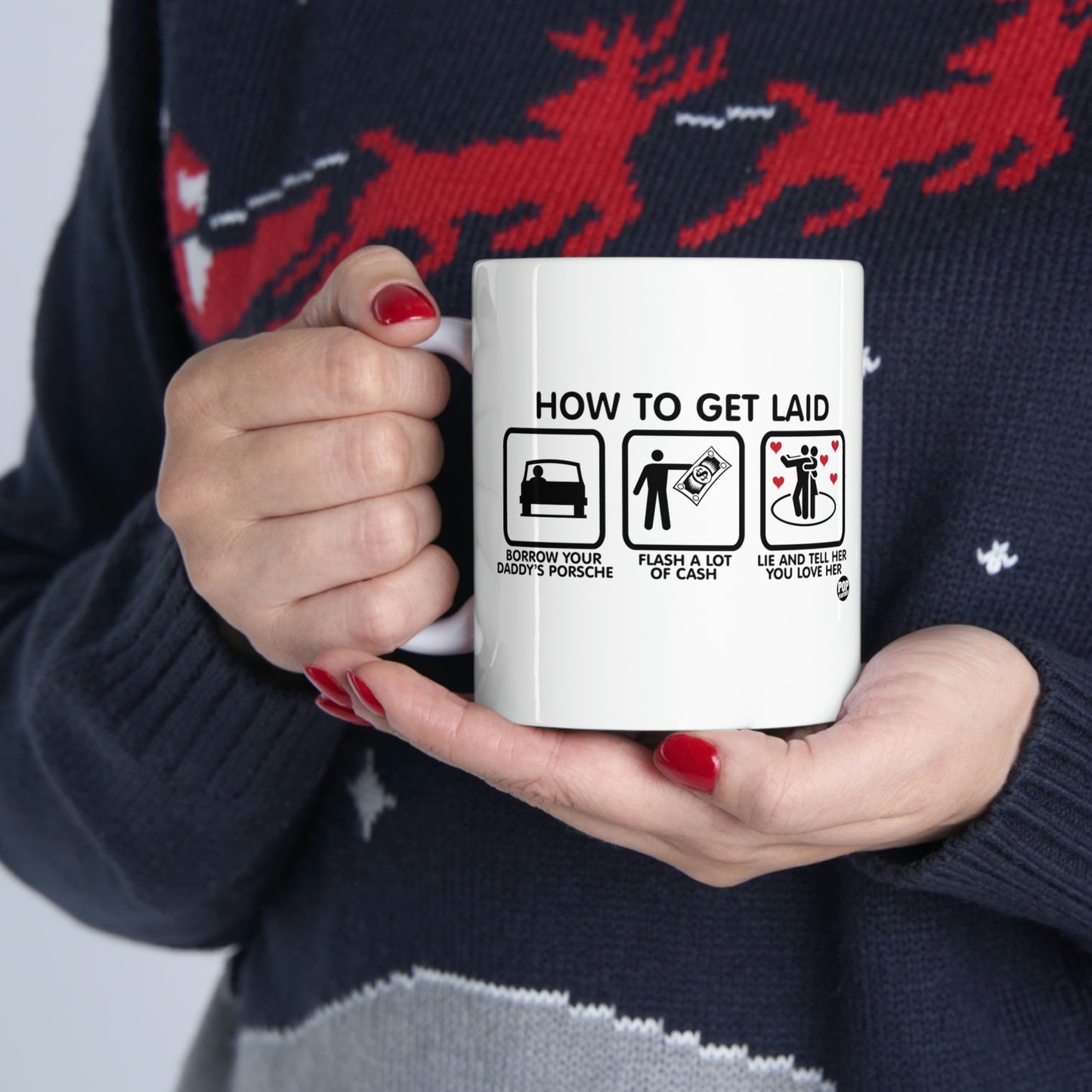 HOW TO GET LAID COFFEE MUG