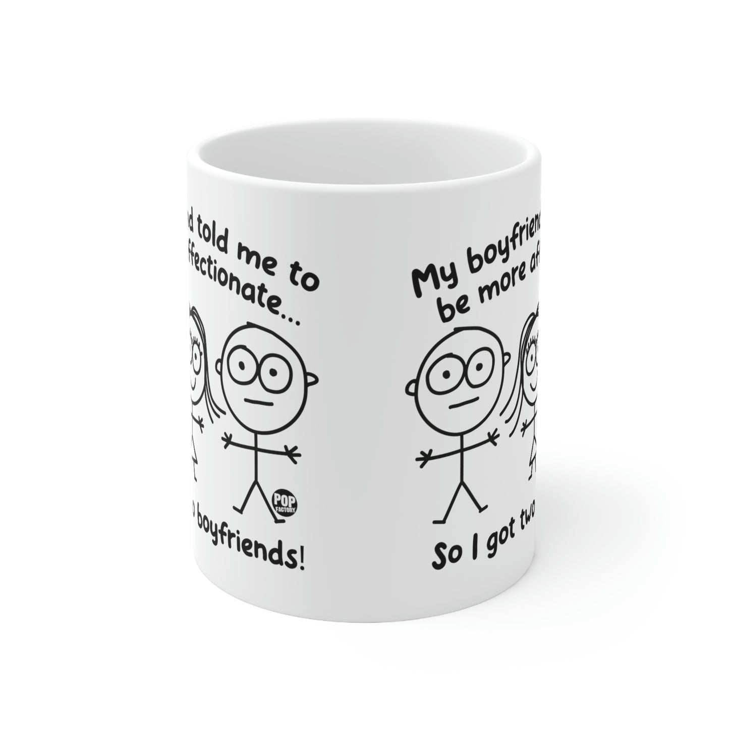 Two Boyfriends Girl Mug