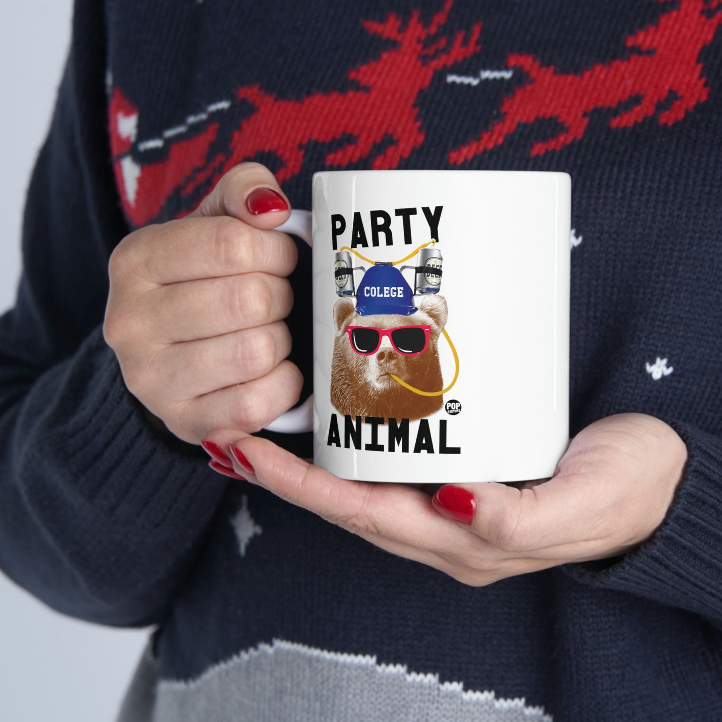 PARTY ANIMAL BEAR  COFFEE MUG