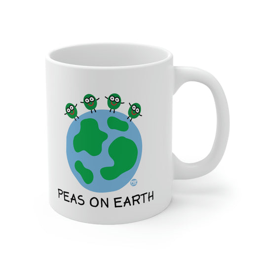 PEAS ON EARTH COFFEE MUG