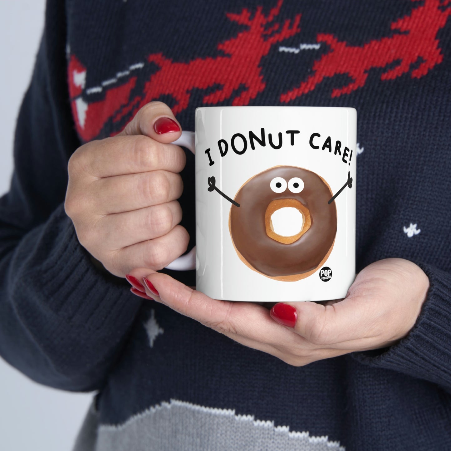 I DONUT CARE! COFFEE MUG