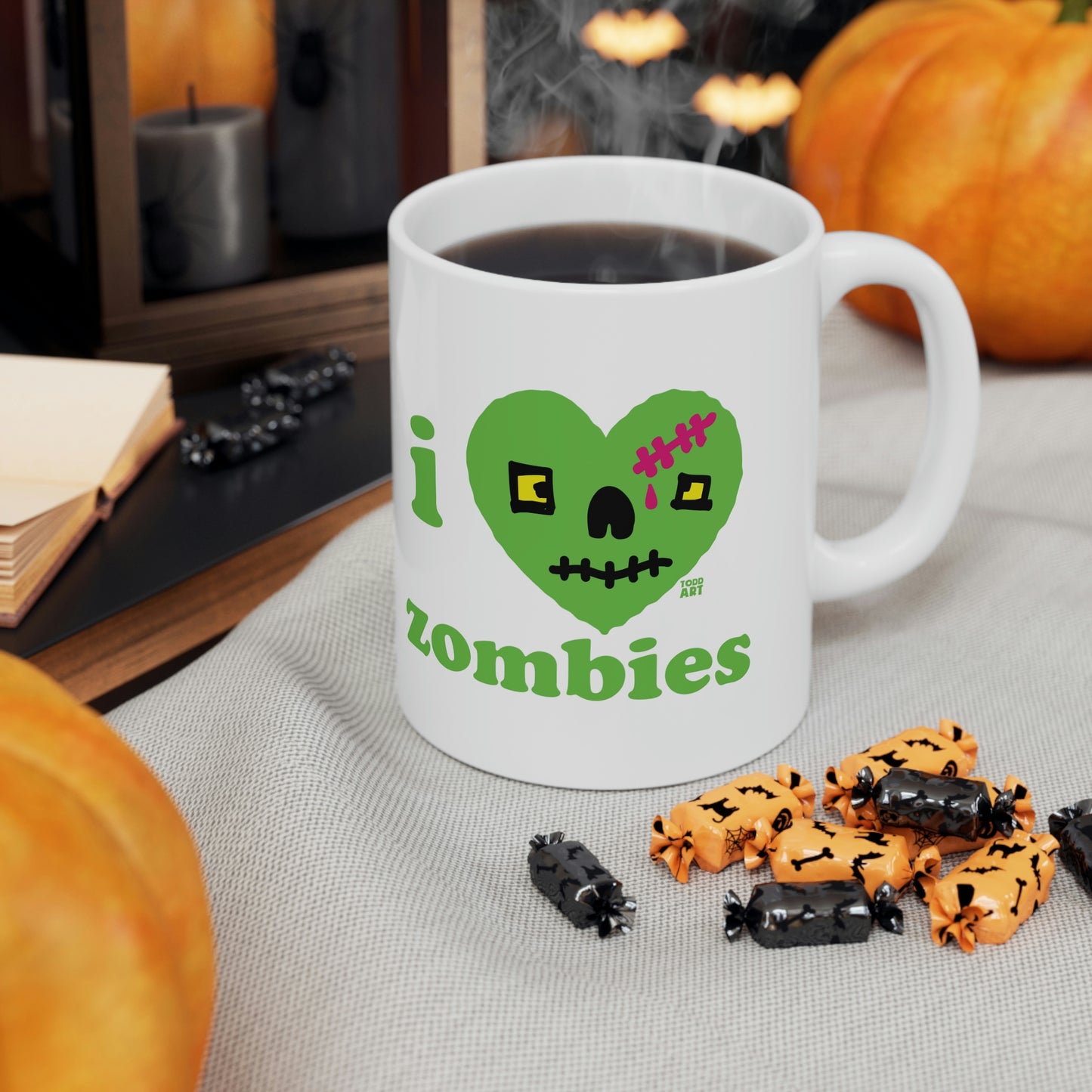 I LOVE ZOMBIES COFFEE MUG