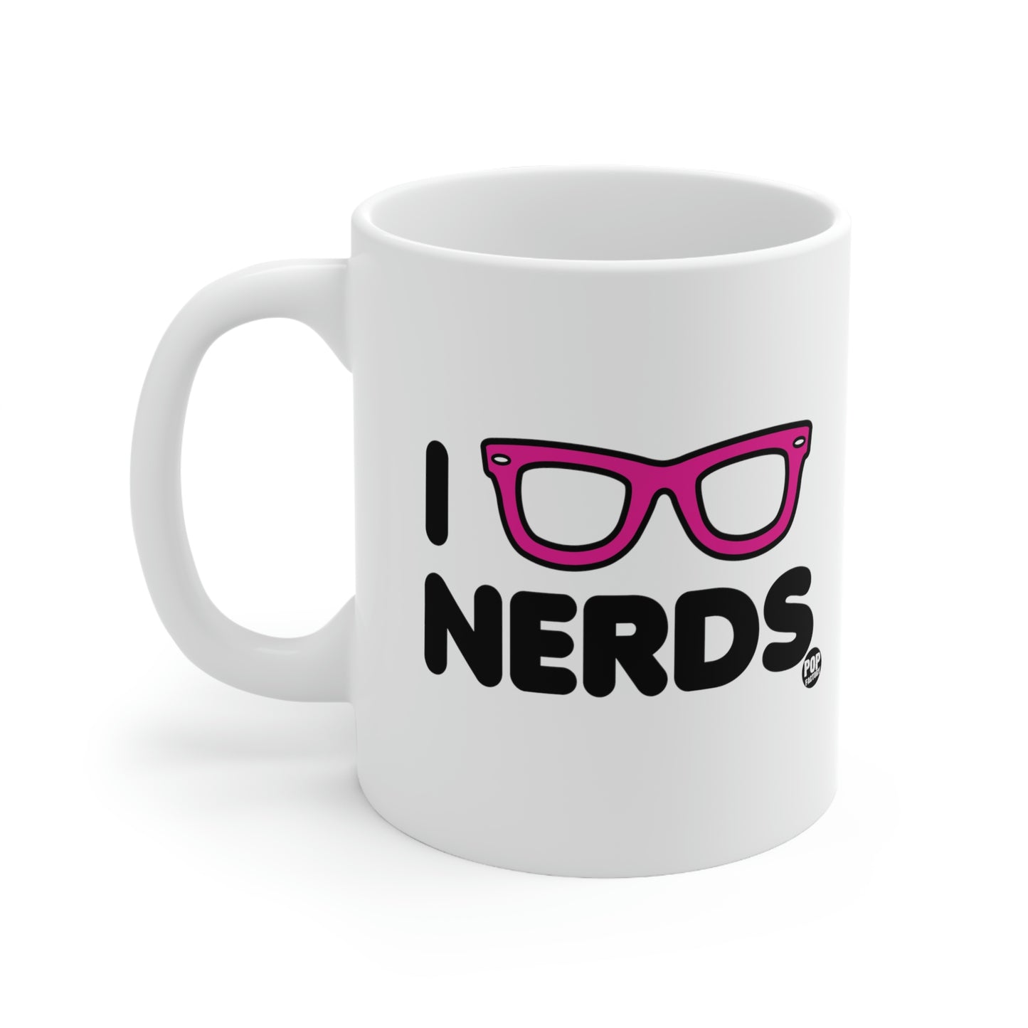 I Love Nerds Glasses Coffee Mug