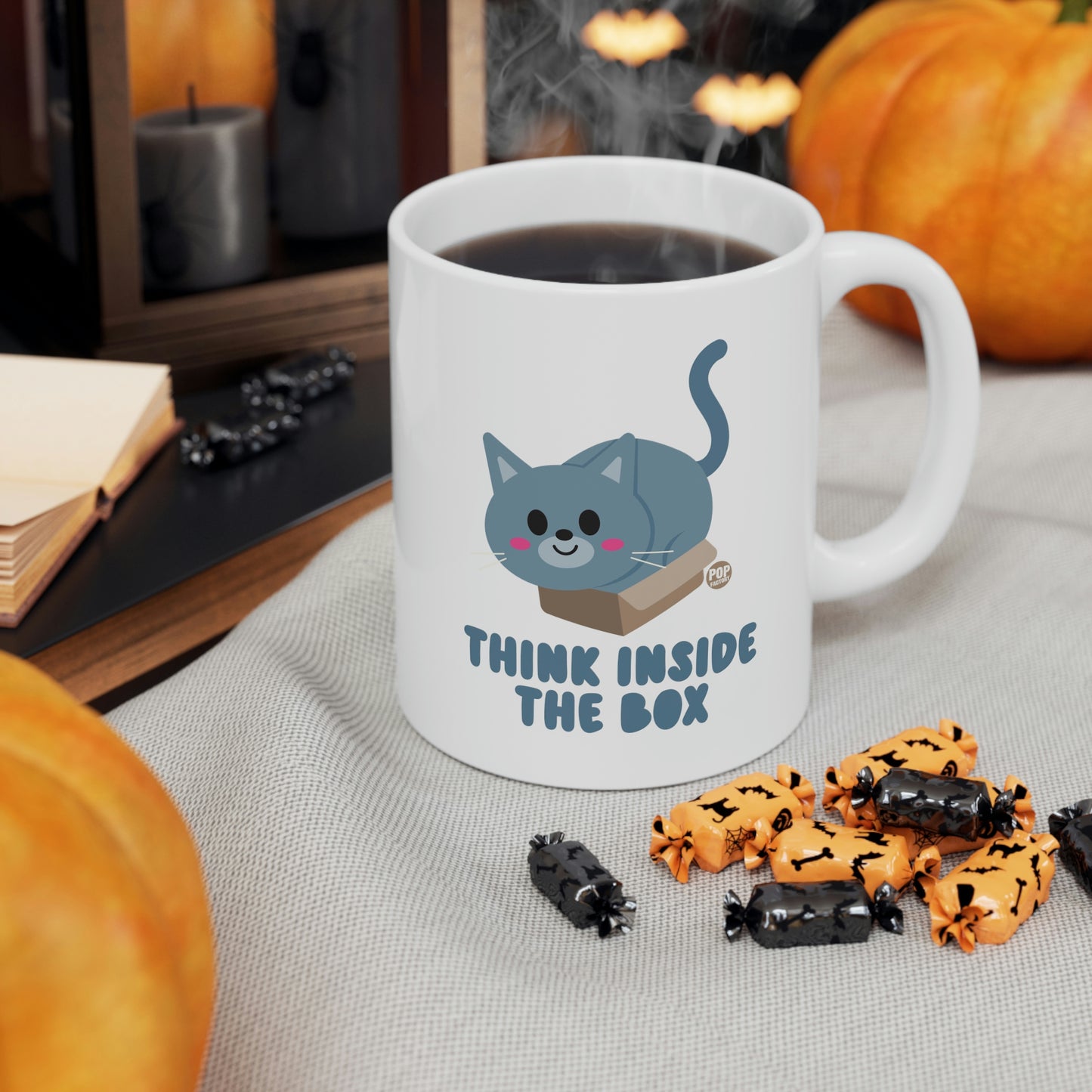 Think Inside The Box Cat Mug