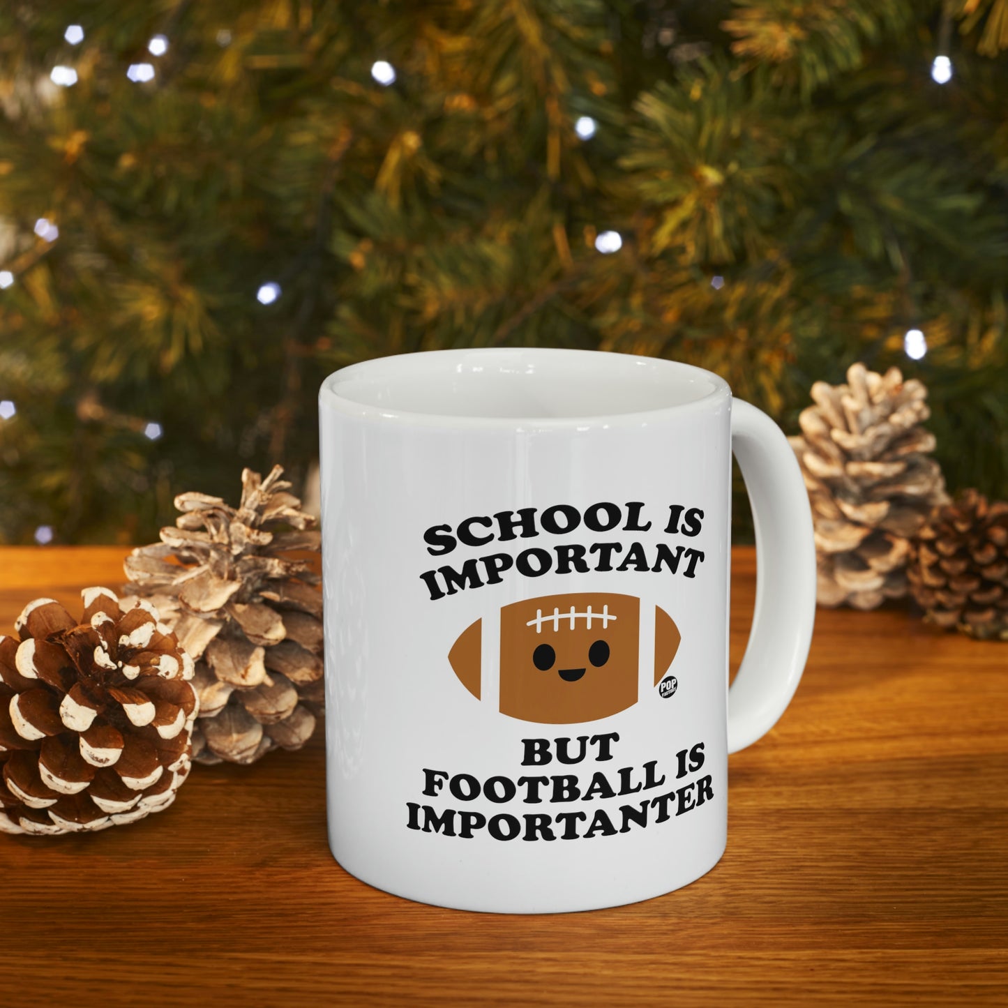 School is Important but Football is Importanter Coffee Mug