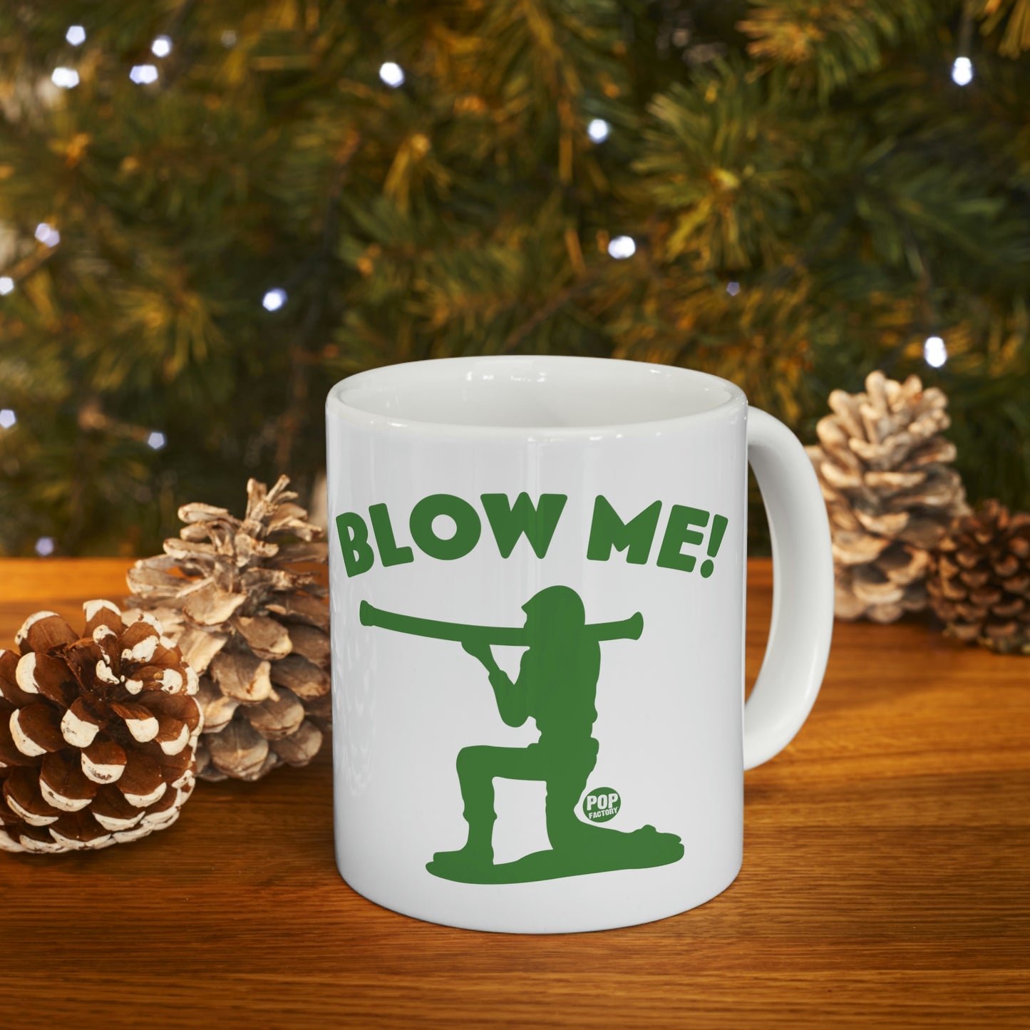 BLOW ME ARMY SOLDIER COFFEE MUG