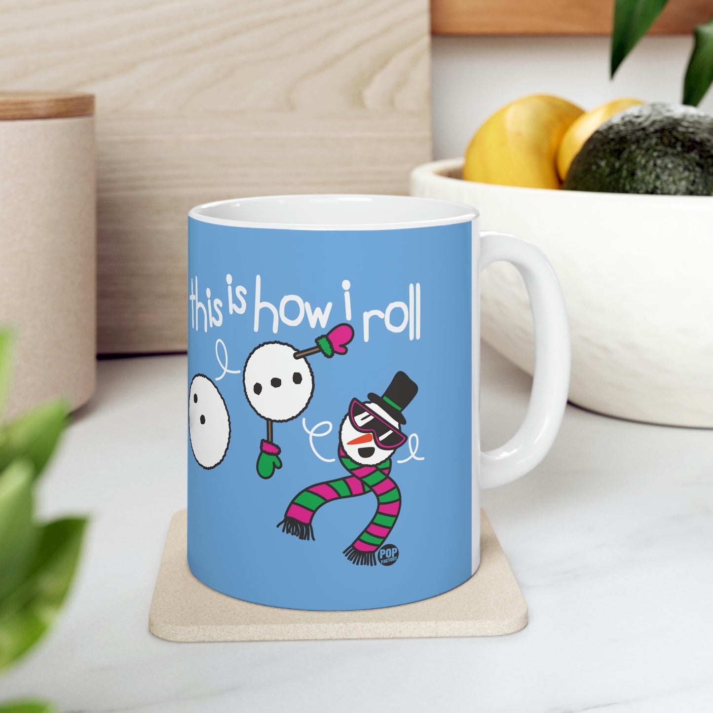 This is How I Roll Snowman Coffee Mug