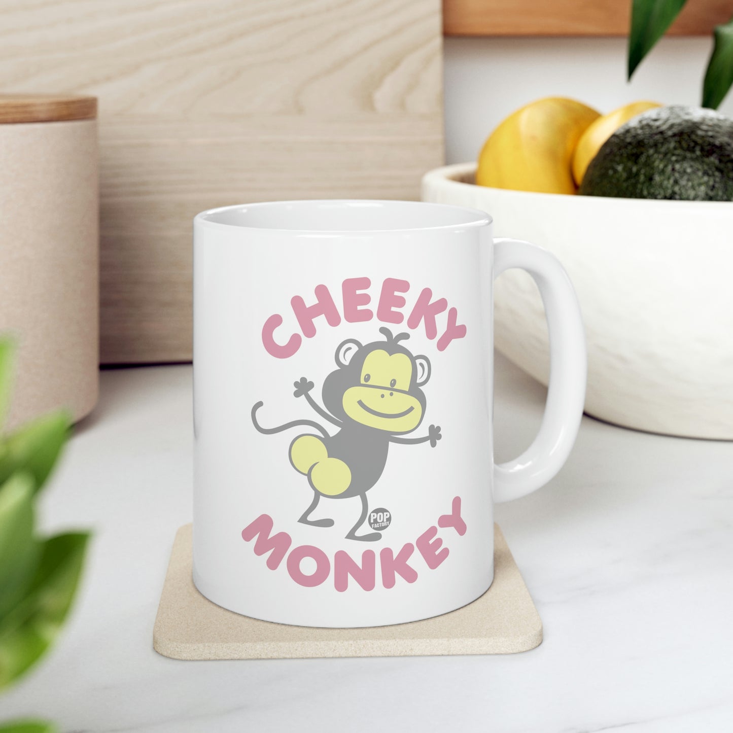 CHEEKY MONKEY BUTT COFFEE MUG