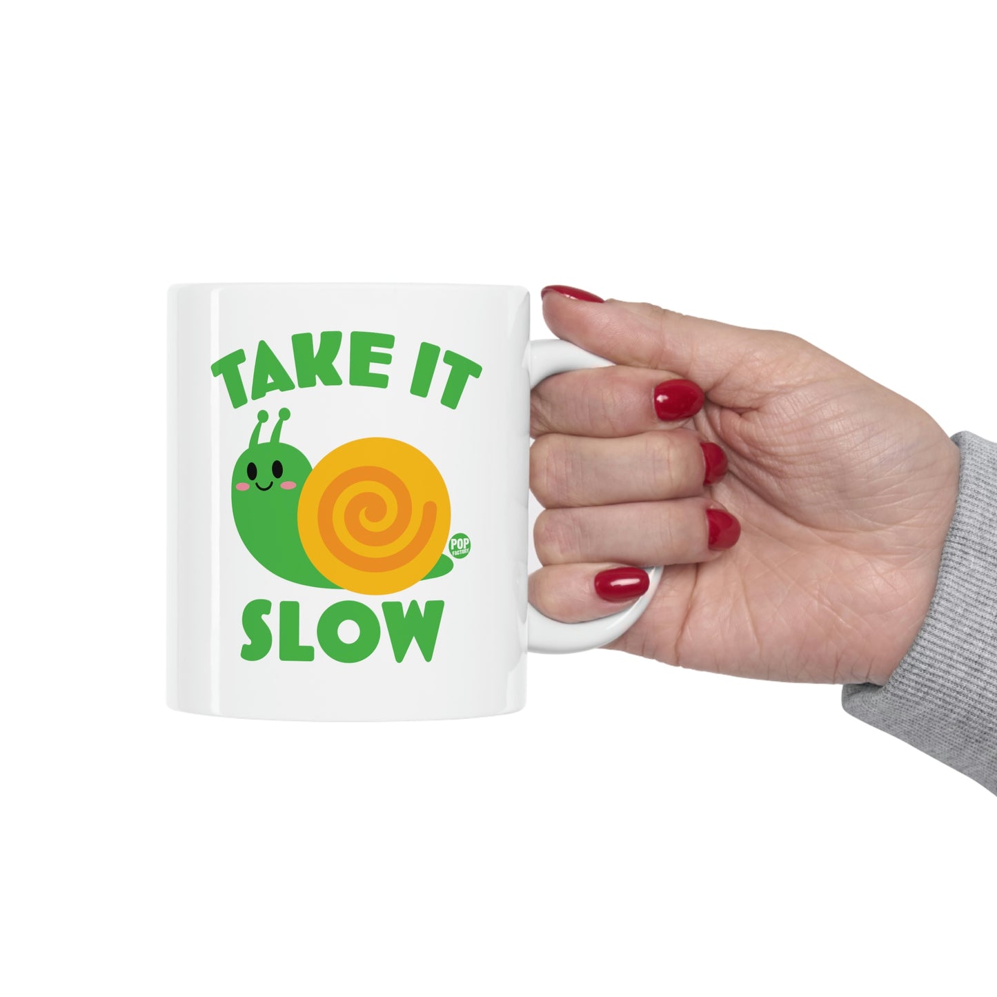 Take It Slow Snail Mug