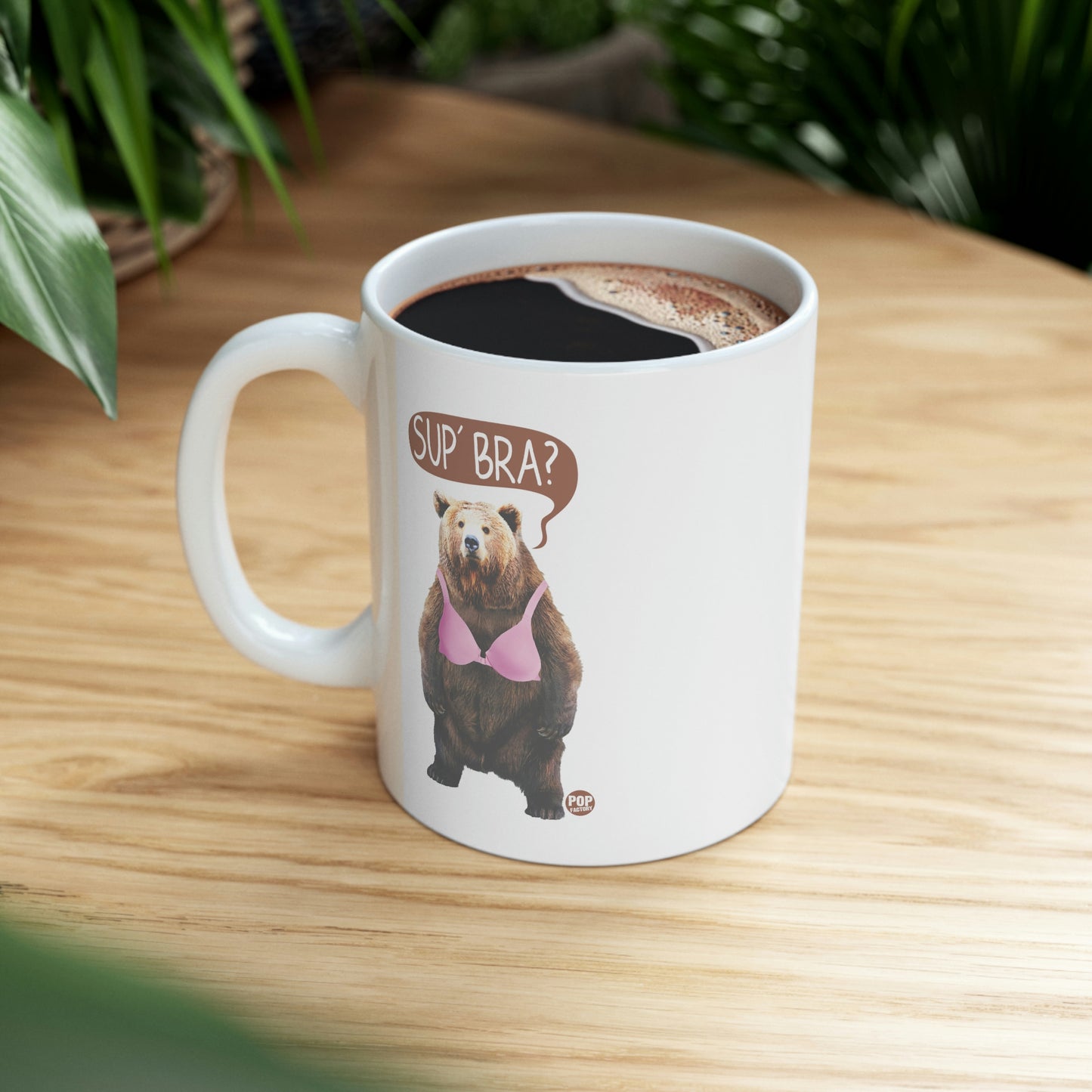 Sup Bra Bear Mug