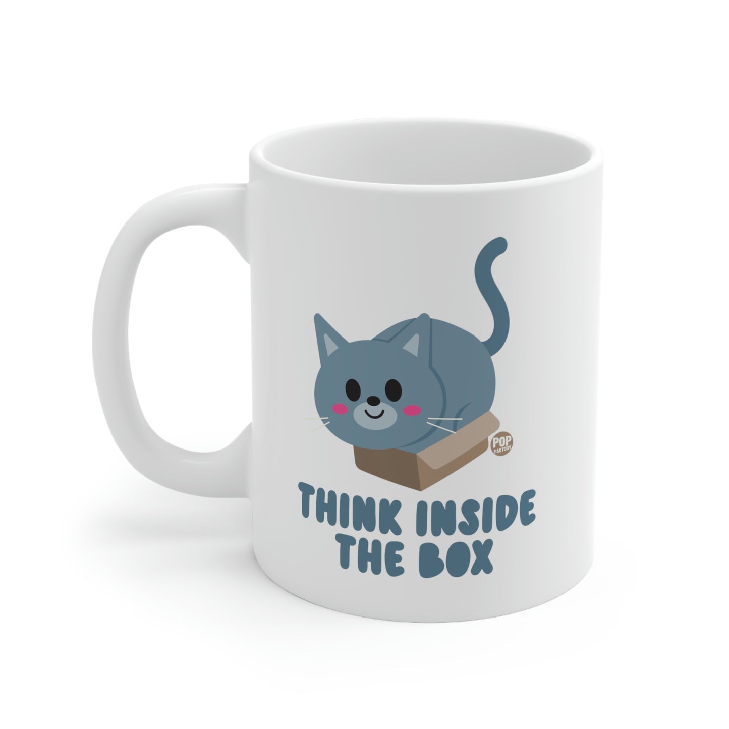 Think Inside The Box Cat Mug