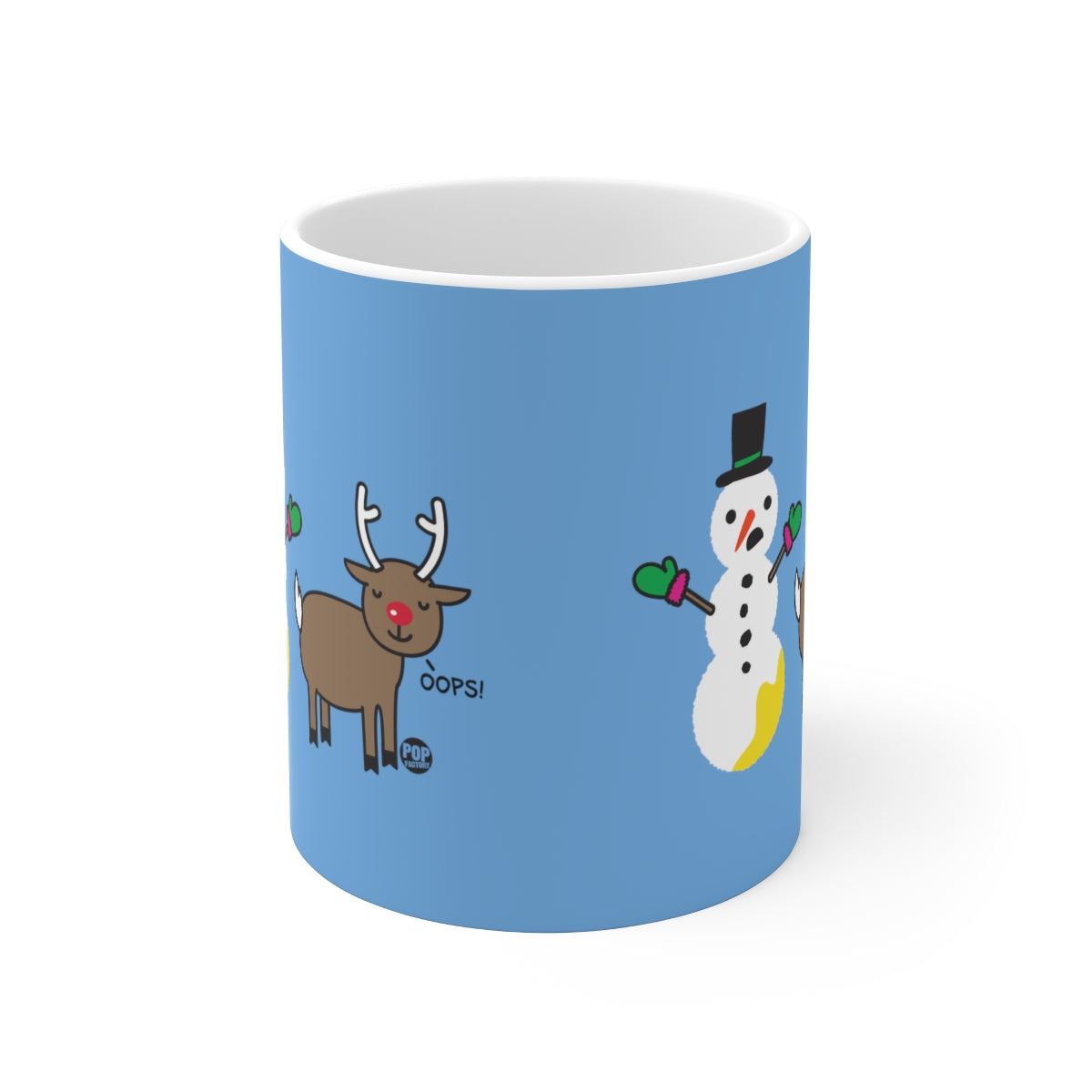 Reindeer Pee Snowman Mug