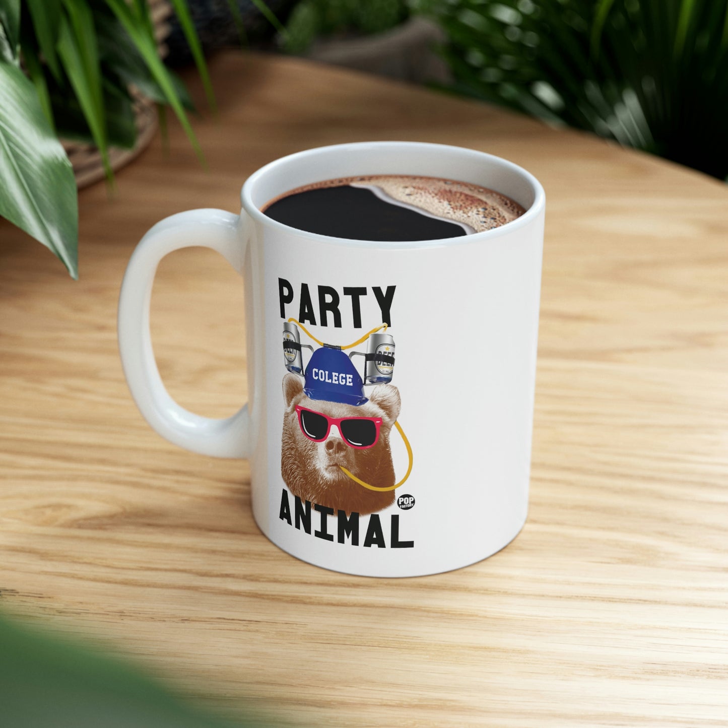 PARTY ANIMAL BEAR  COFFEE MUG