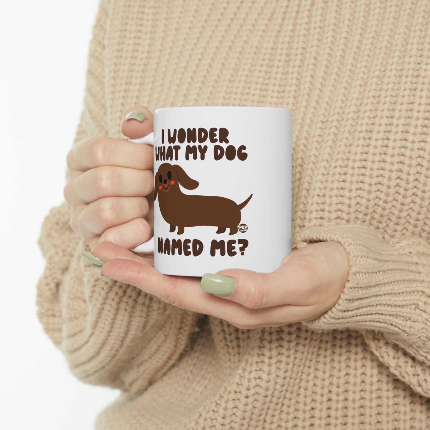 Wonder What My Dog Named Me Mug