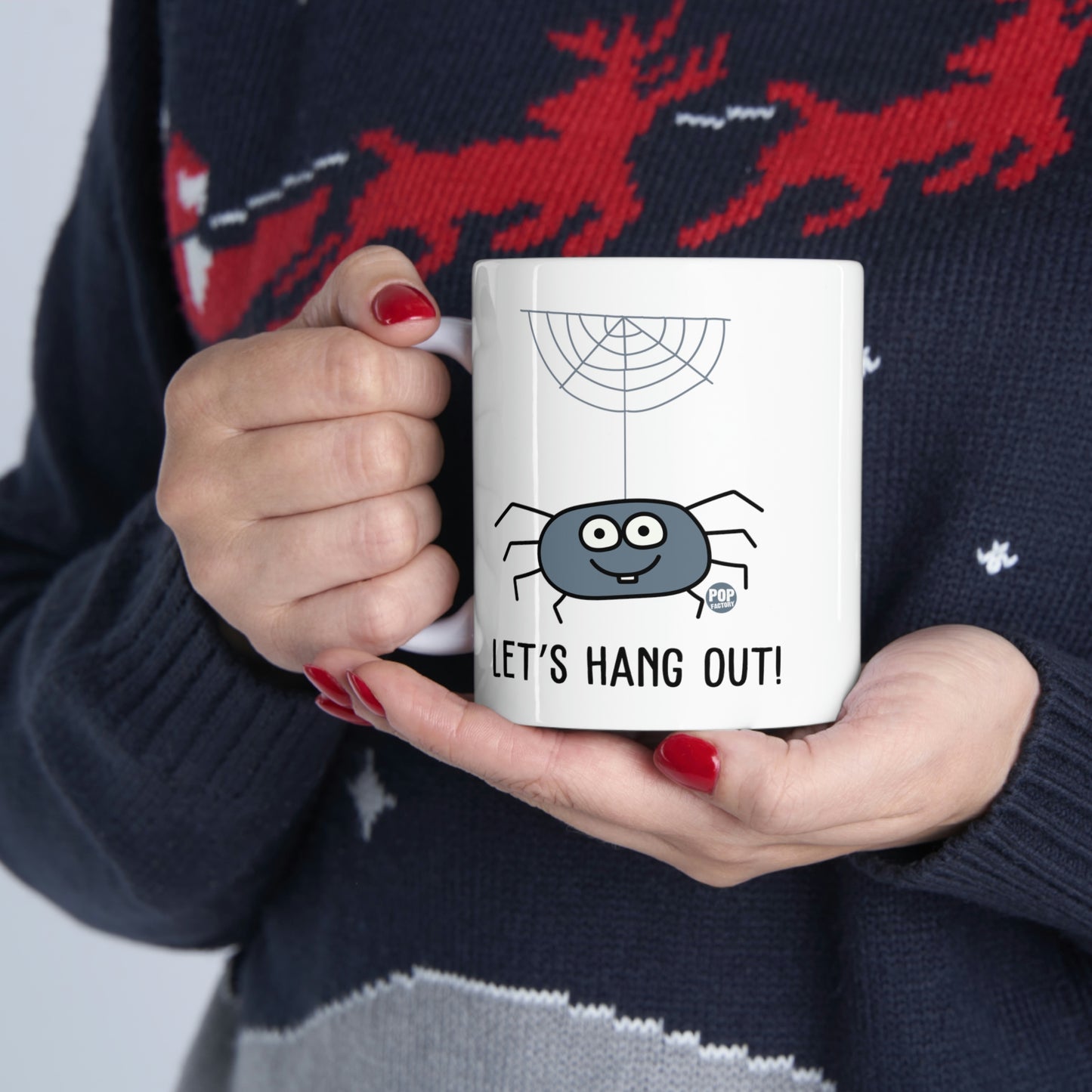 Let's Hang Out Spider Coffee Mug